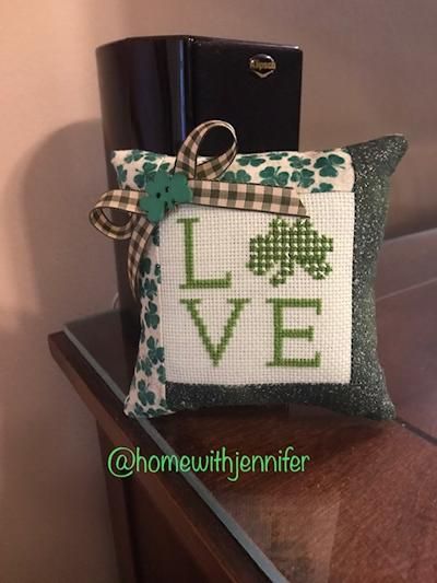 For the stitching prompt for March I choose to stitch something with green in it. Which would be choice #2. Love from Primrose Cottage.
